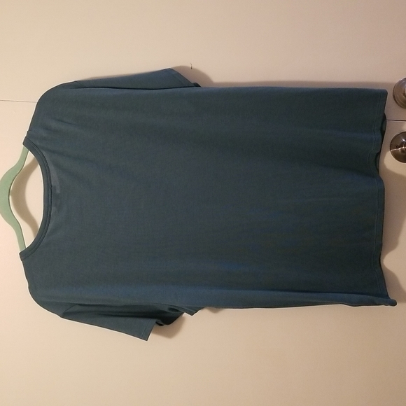 Express turquoise deep V neck tee - Picture 4 of 4